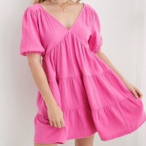 AERIE Pool to Party Dress in Pink